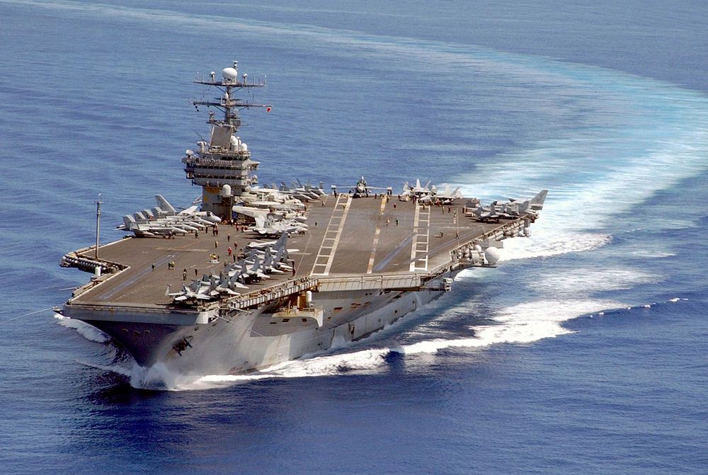 USS Carl Vinson, aircraft carrier. Original public domain image from Flickr