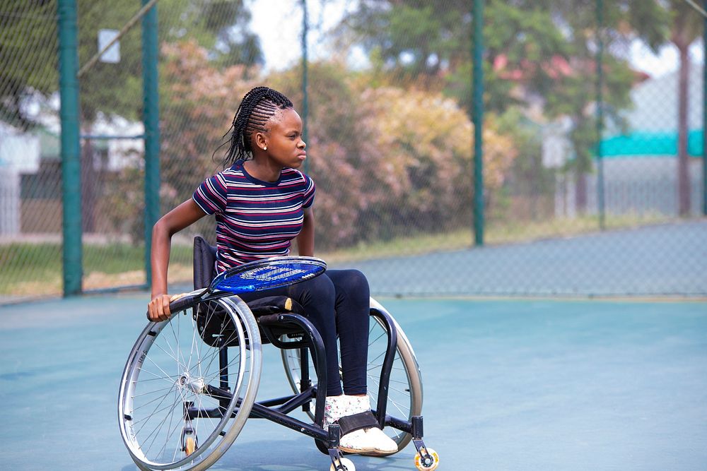 Wheelchair Tennis SA - Development Tournament at Polokwane, South Africa, 2 January 2019. Original public domain image from…