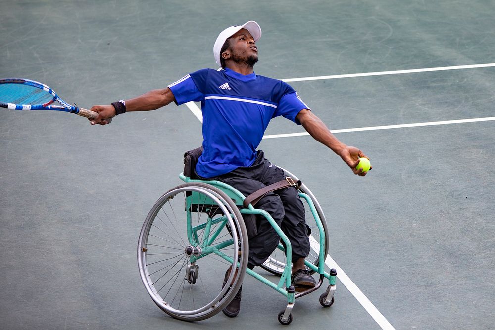 Wheelchair Tennis SA - Development Tournament at Polokwane, South Africa, 2 January 2019. Original public domain image from…