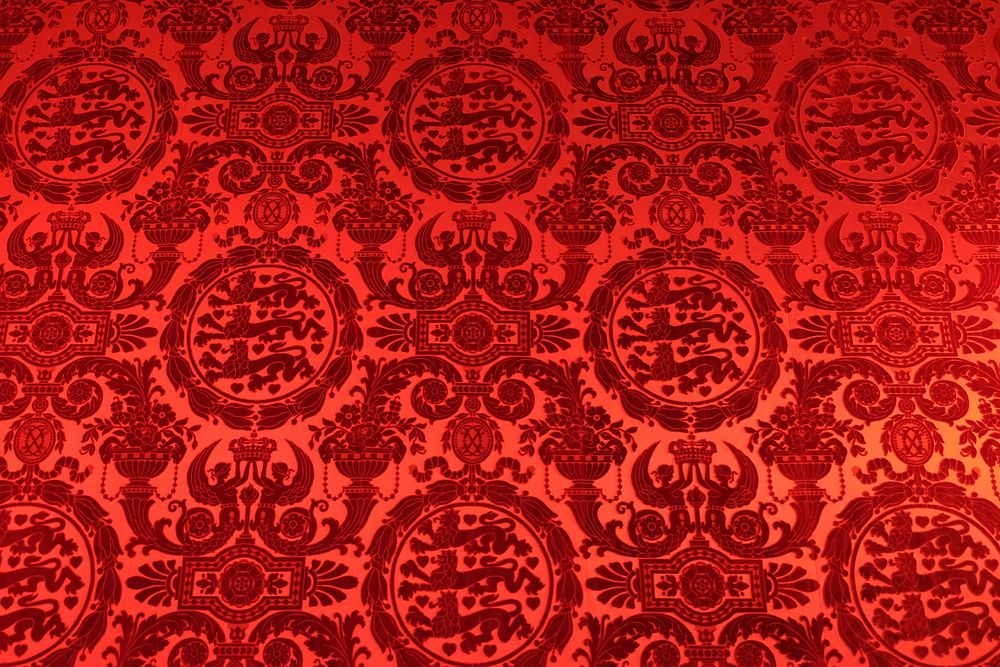 Red royal pattern background. Free public domain CC0 photo.