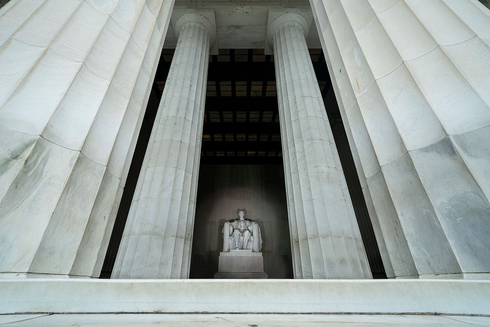 A statue of President Abraham Lincoln is seen during the Salute to America event, Lincoln Memorial in Washington, D.C.…