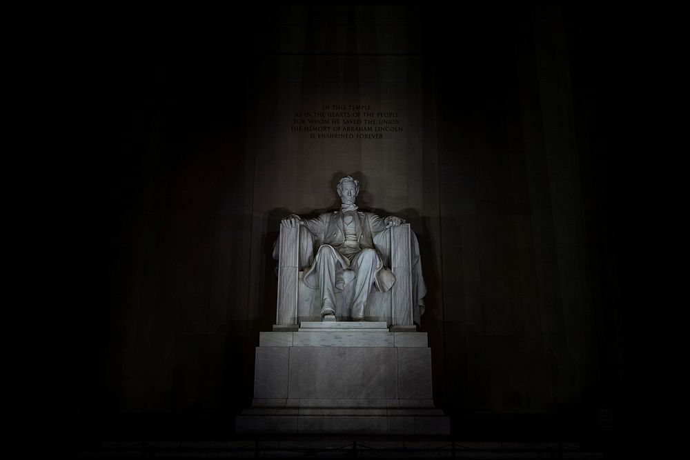 A statue of President Abraham Lincoln is seen during the Salute to America event, Lincoln Memorial in Washington, D.C.…