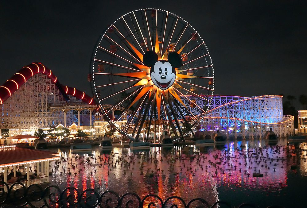 Mickey's Fun Wheel Disney California Adventure. Original public domain image from Flickr