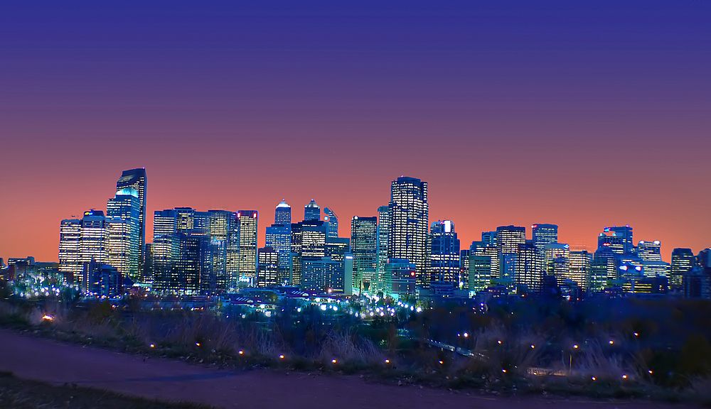 Calgary By Night. Calgary, a cosmopolitan Alberta city with numerous skyscrapers, owes its rapid growth to its status as the…