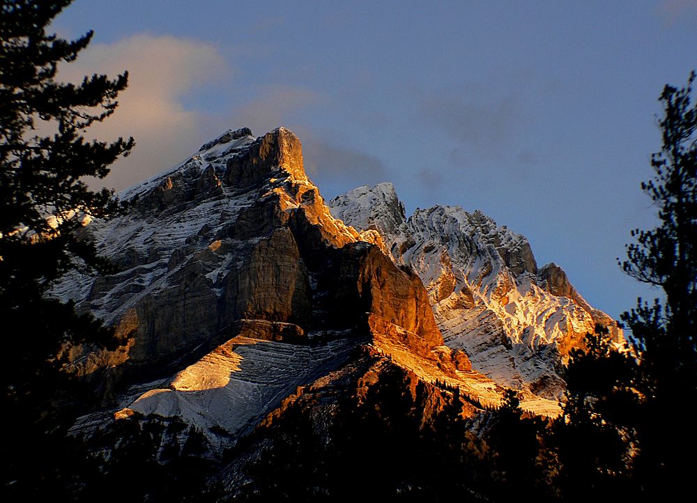 Sunrise in the Rockies.