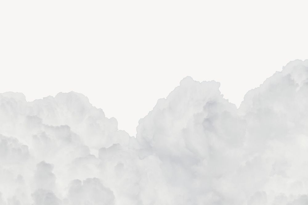 White clouds border,  background psd