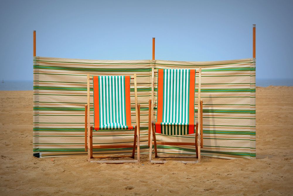 Beach chair. Free public domain CC0 image.