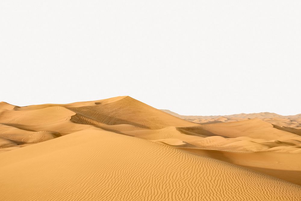 Sand dunes background, nature border design