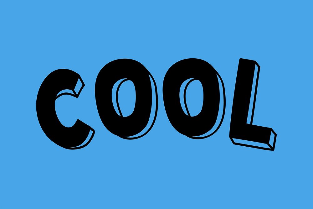 Cool word art vector typography 