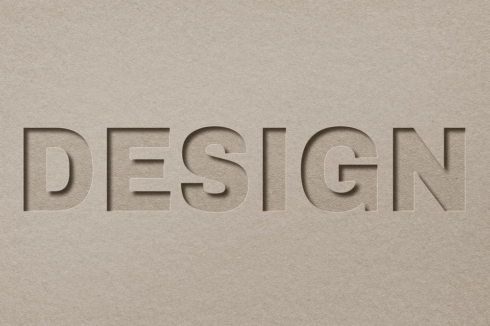 Design paper cut lettering word art