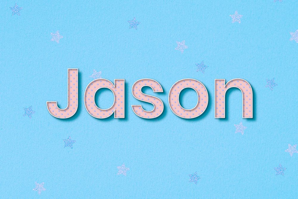 Jason male name typography text