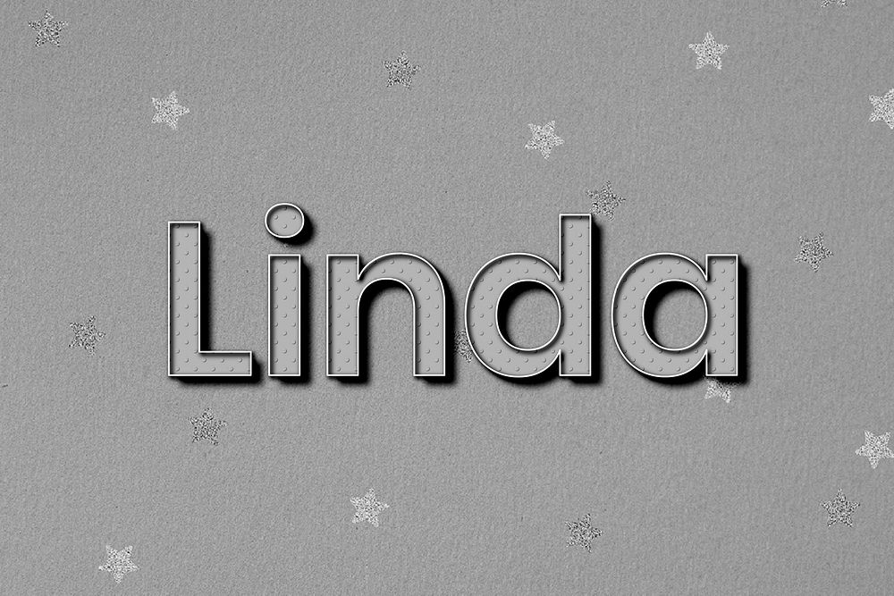 Linname polka dot lettering font typography