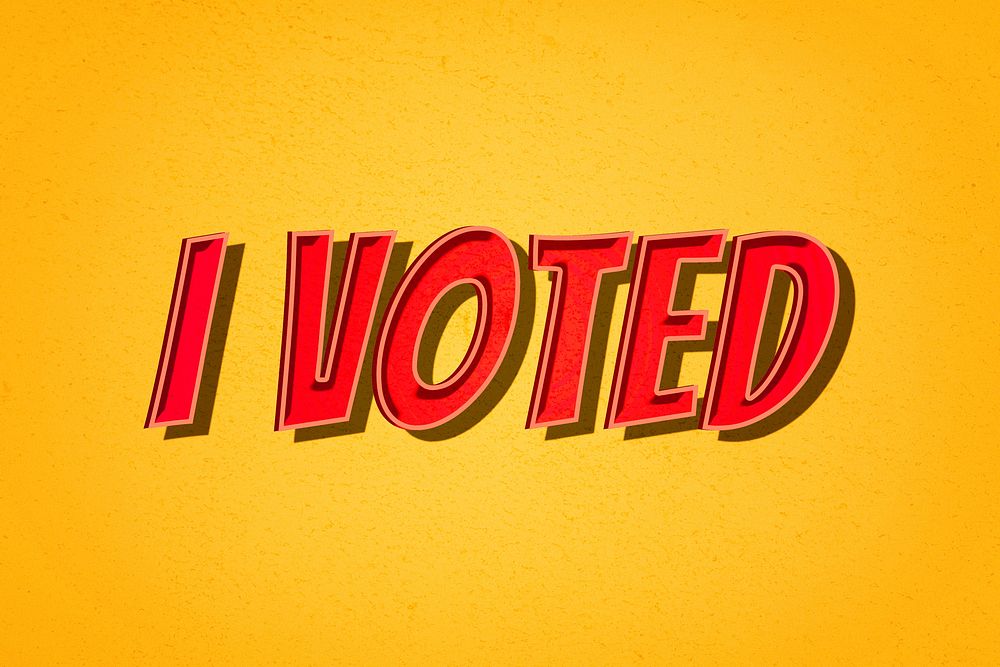 I voted comic retro lettering illustration