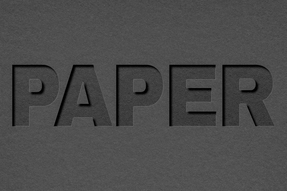 Paper cut 3d lettering paper font typography