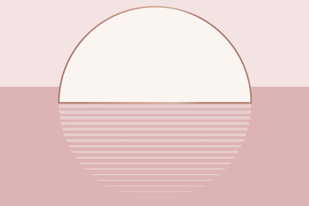 Nude pink sunset background vector aesthetic