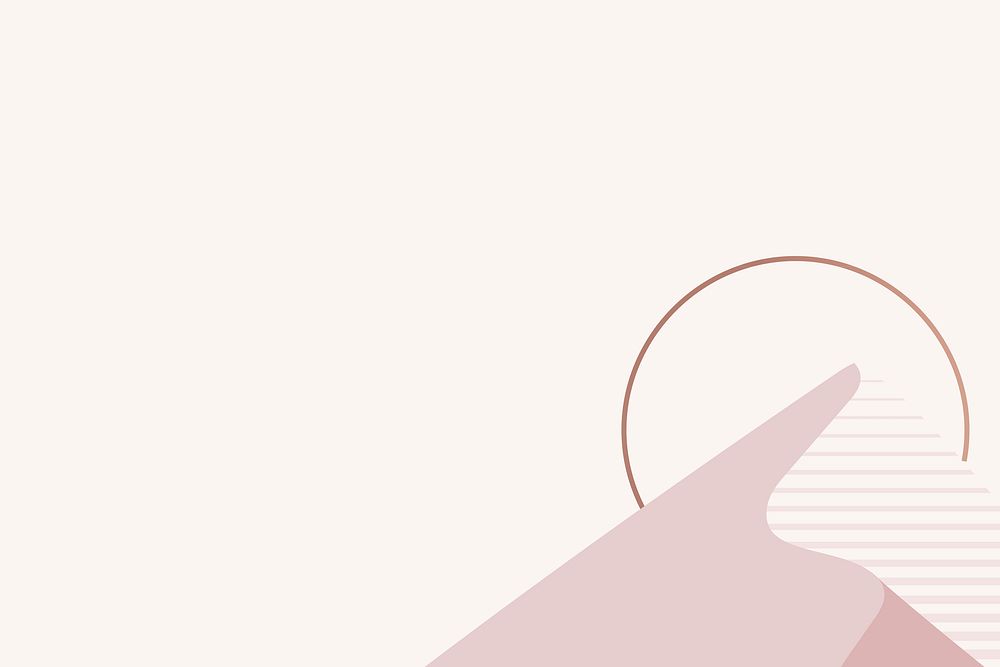 Pink gold mountain background vector aesthetic