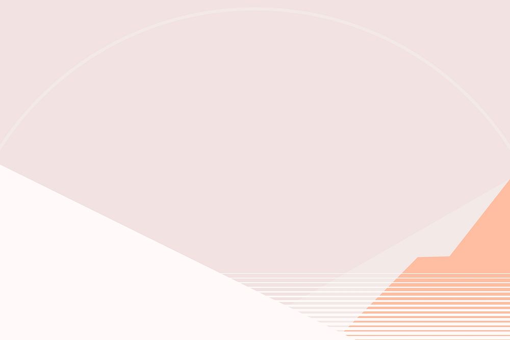 Pastel pink mountain background vector