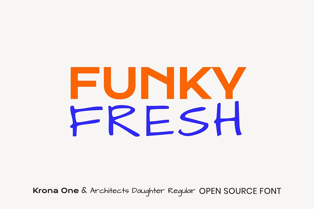 Krona One & Architects Daughter Regular open source font by Yvonne Sch&uuml;ttler and Kimberly Geswein