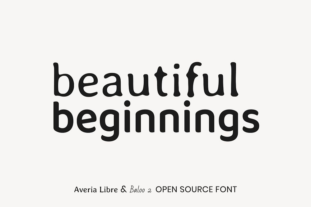 Averia Libre & Baloo 2 open source font by Dan Sayers and Ek Type
