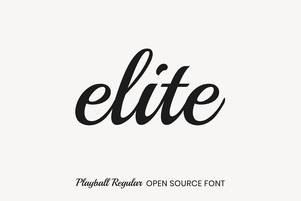 Playball Regular open source font by Robert Leuschke