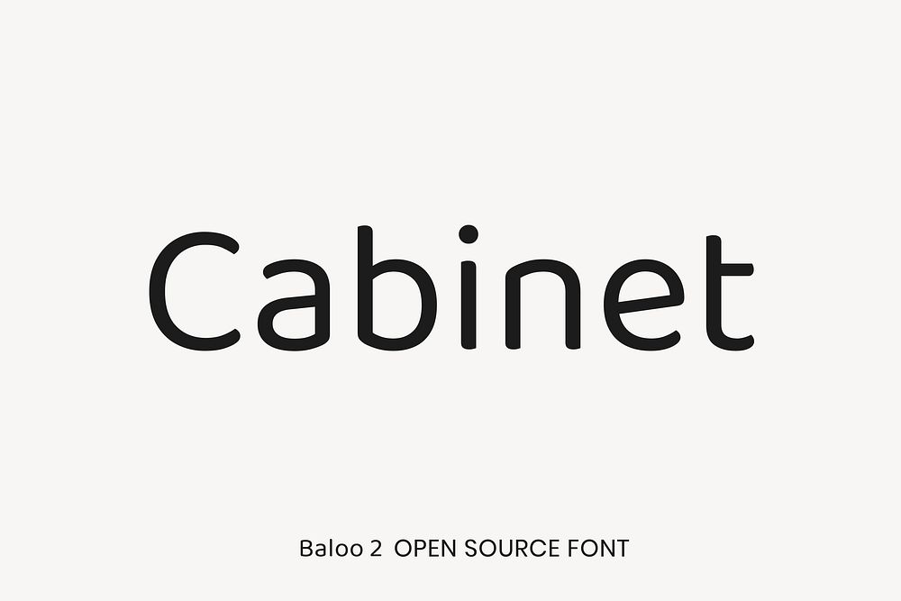 Baloo 2 open source font by Ek Type