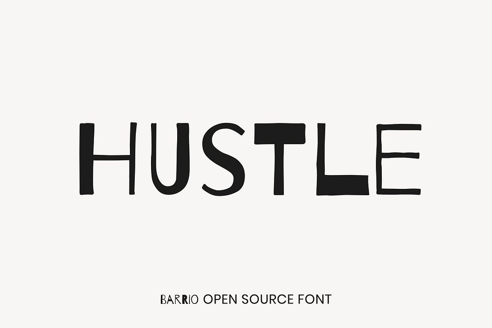 Barrio open source font by Omnibus-Type