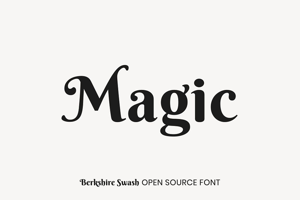 Berkshire Swash open source font by Astigmatic