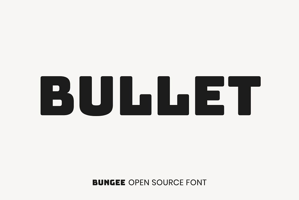 Bungee open source font by David Jonathan Ross