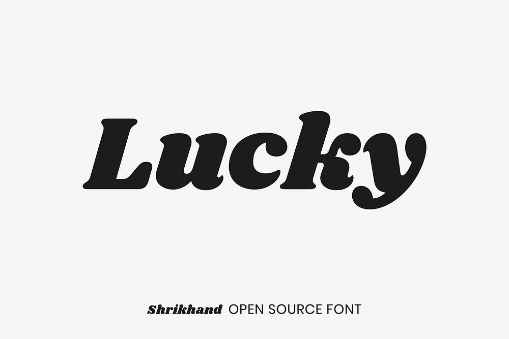 Shrikhand open source font by Jonny Pinhorn