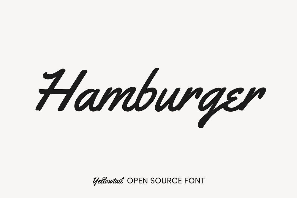 Yellowtail open source font by Astigmatic