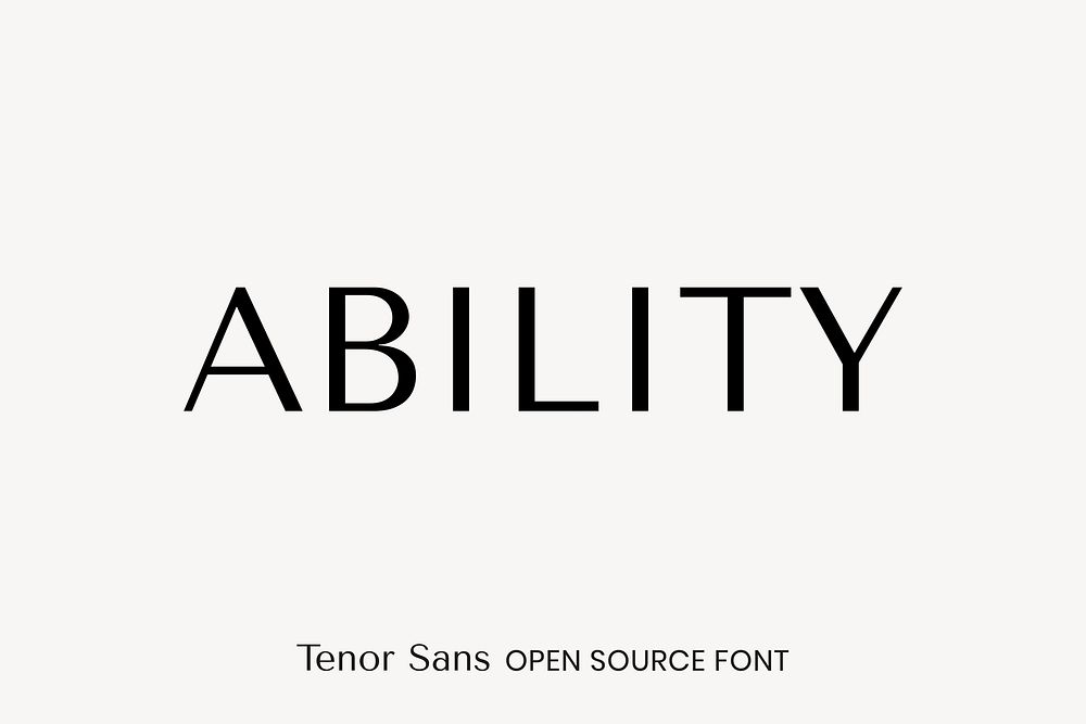 Tenor Sans open source font by Denis Masharov