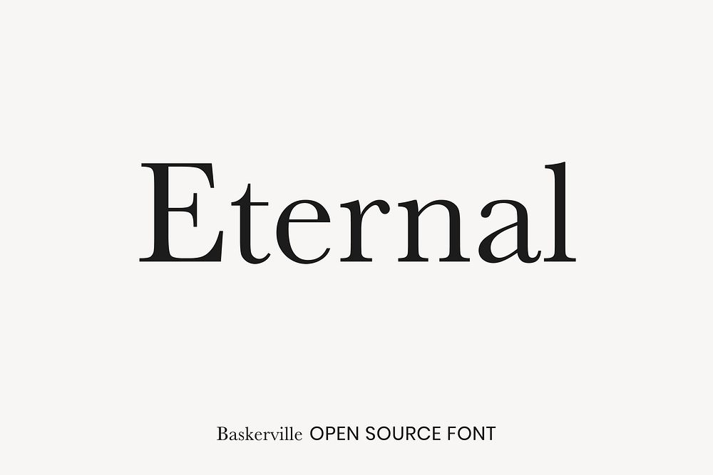 Baskerville open source font by Impallari Type