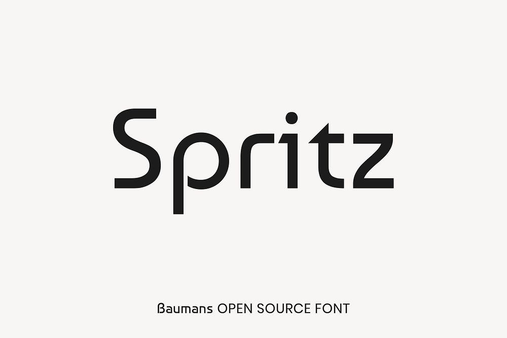 Baumans open source font by Cyreal