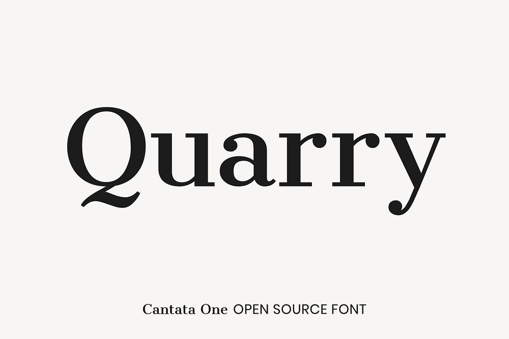 Cantata One open source font by Joana Correia