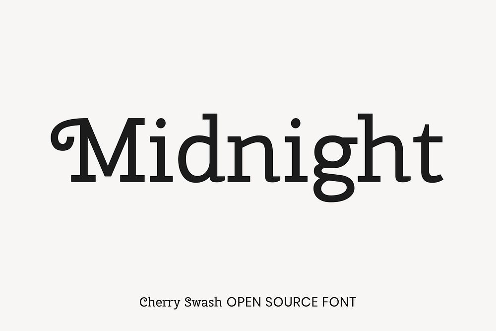 Cherry Swash open source font by Nataliya Kasatkina