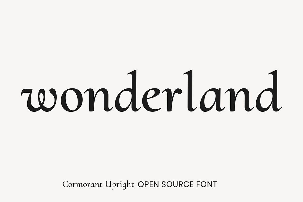 Cormorant Upright open source font by Christian Thalmann