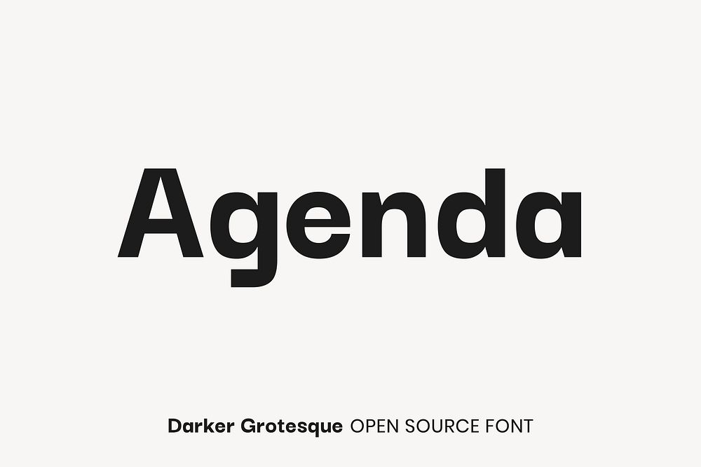 Darker Grotesque open source font by Gabriel Lam, Vietanh Nguyen