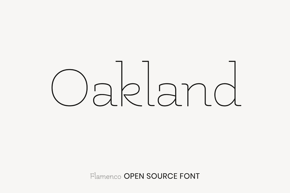 Flamenco open source font by LatinoType