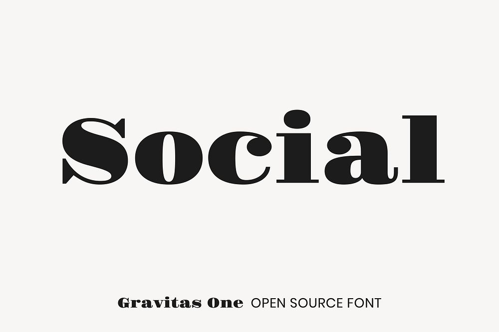 Gravitas One open source font by Sorkin Type