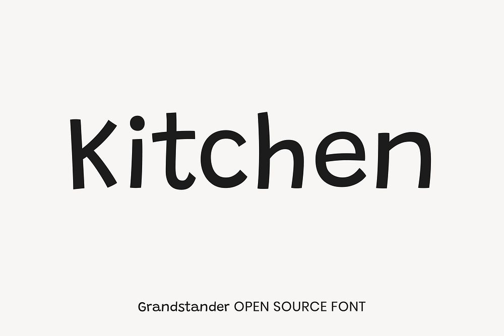 Grandstander open source font by Tyler Finck, ETC