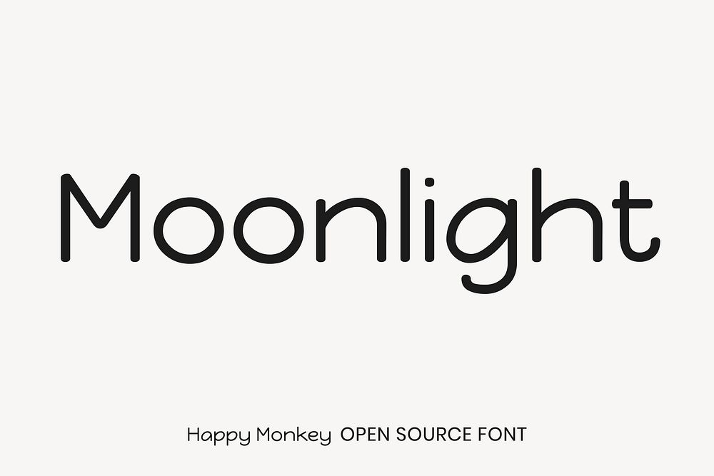 Happy Monkey open source font by Brenda Gallo