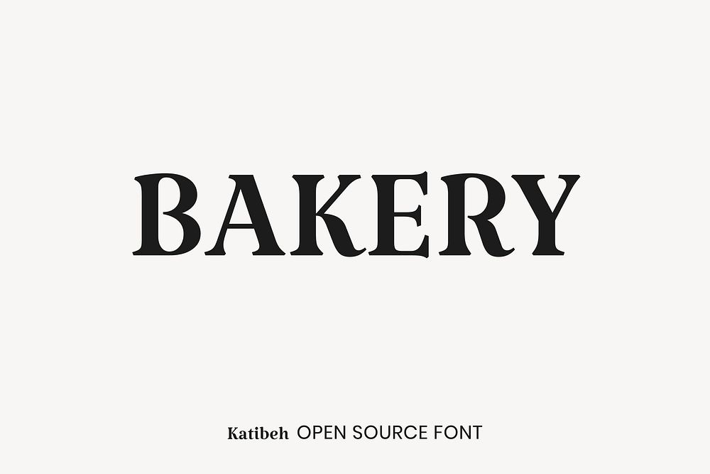 Katibeh open source font by KB Studio