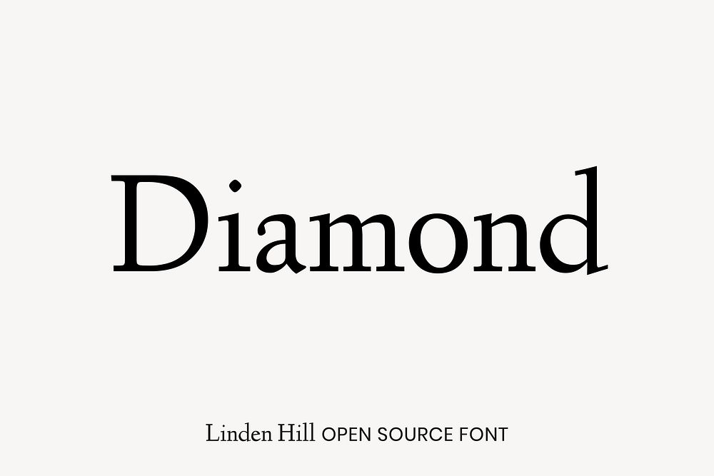 Linden Hill open source font by Barry Schwartz