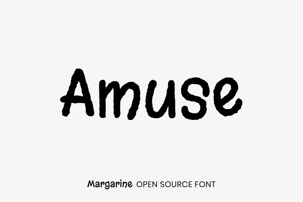 Margarine open source font by Astigmatic