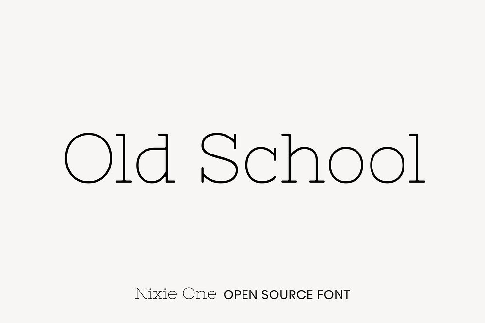 Nixie One open source font by Jovanny Lemonad