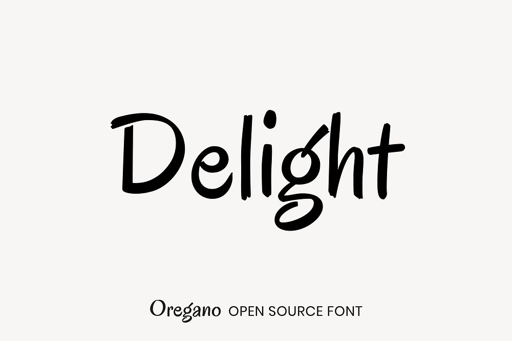 Oregano open source font by Astigmatic