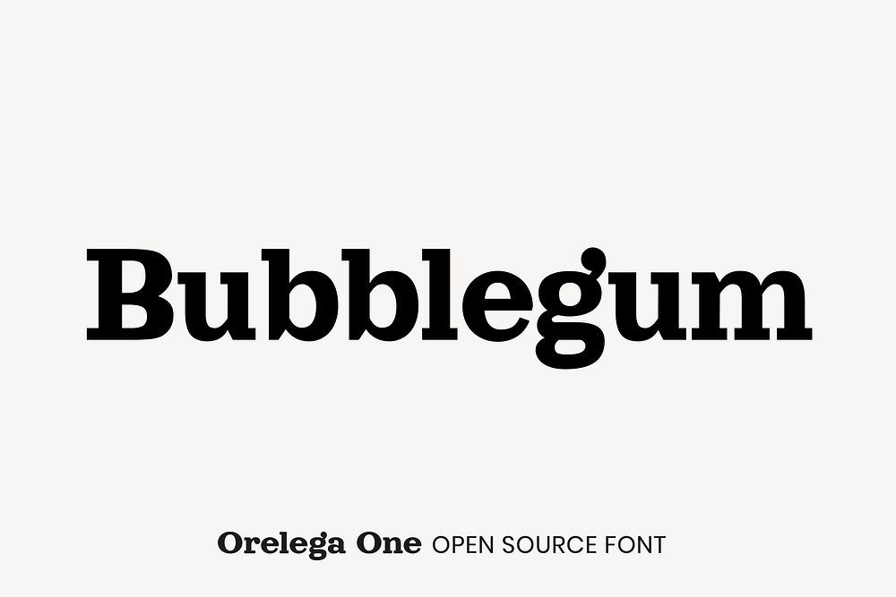 Orelega One open source font by Haruki Wakamatsu