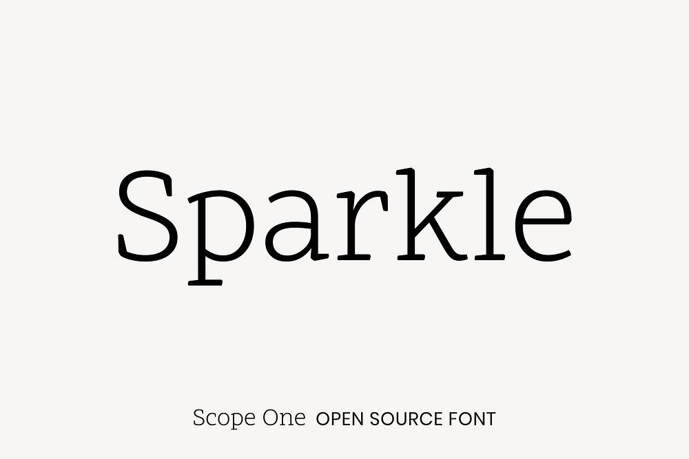 Scope One open source font by Dalton Maag