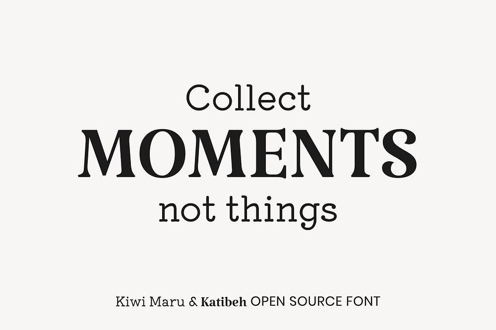 Kiwi Maru & Katibeh open source font by Hiroki-Chan, KB Studio