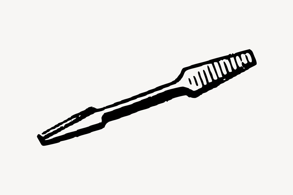 Drill bit clipart, vintage illustration vector. Free public domain CC0 image.